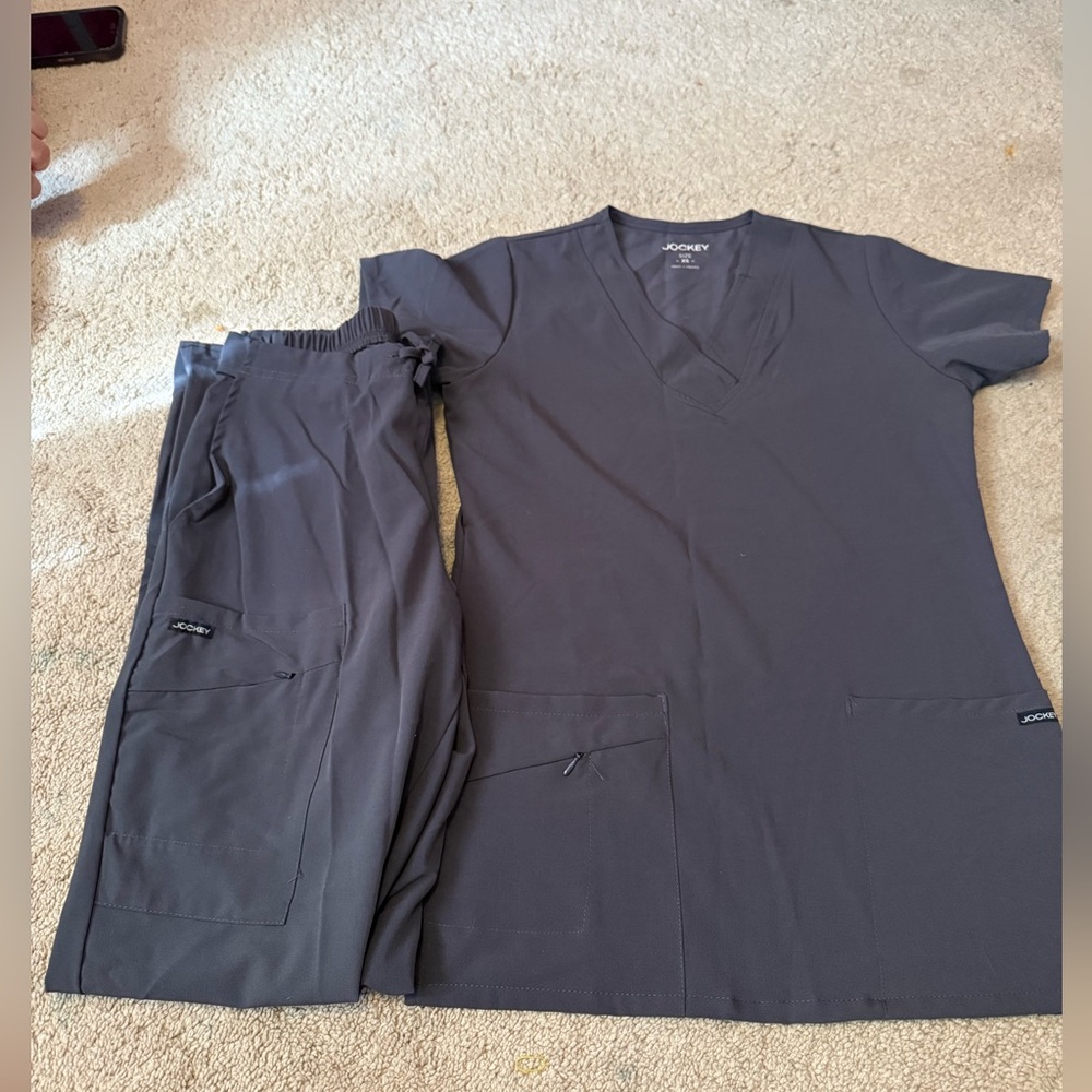 Jockey Charcoal Scrub Set